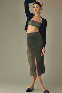 Maeve Slim Rib Cardigan Sweater