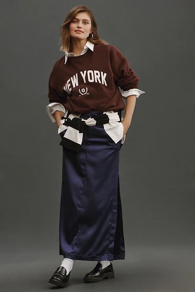 Maeve Sateen Trouser Skirt