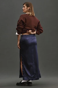 Maeve Sateen Trouser Skirt
