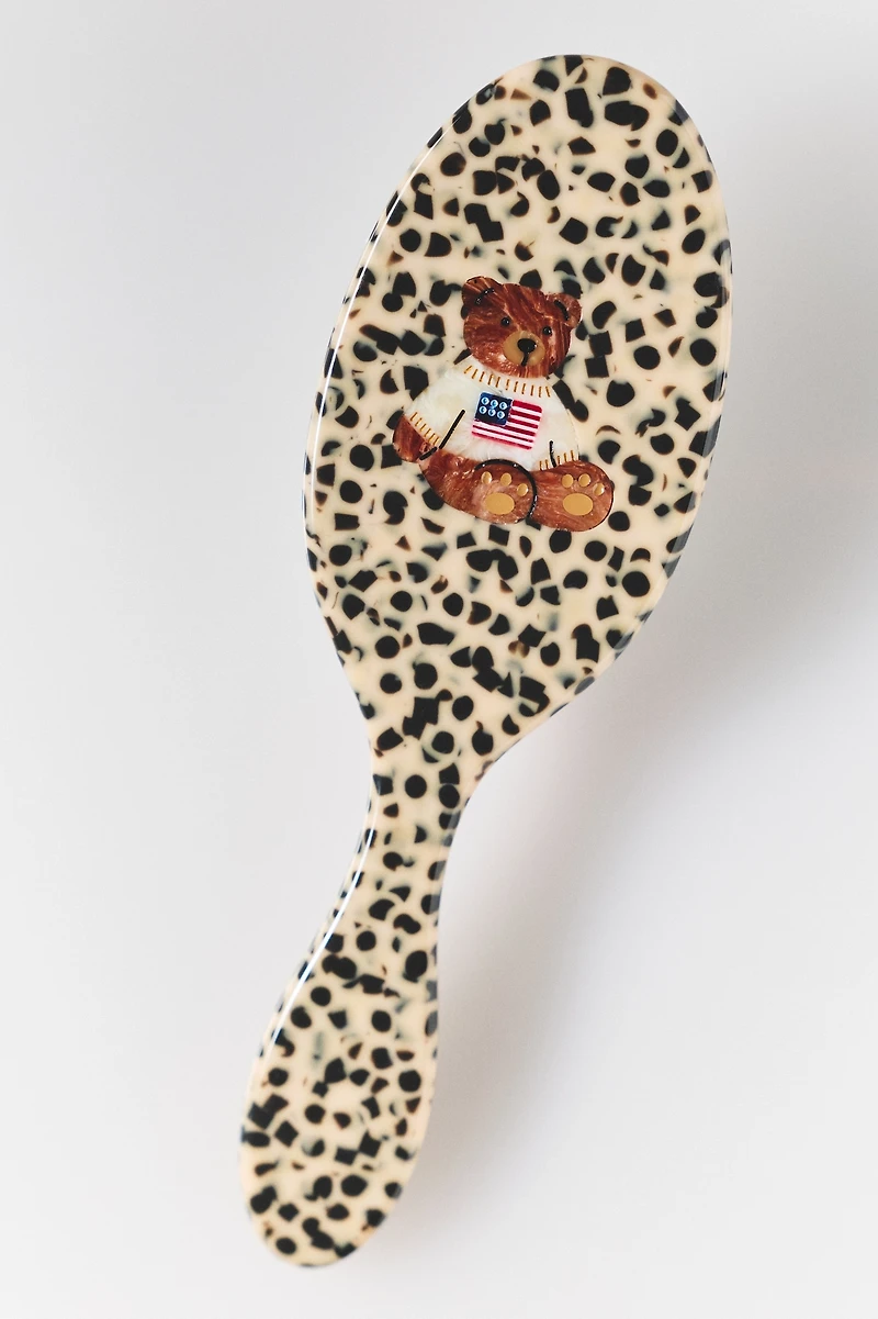 Solar Eclipse Handpainted Acetate Hair Brush