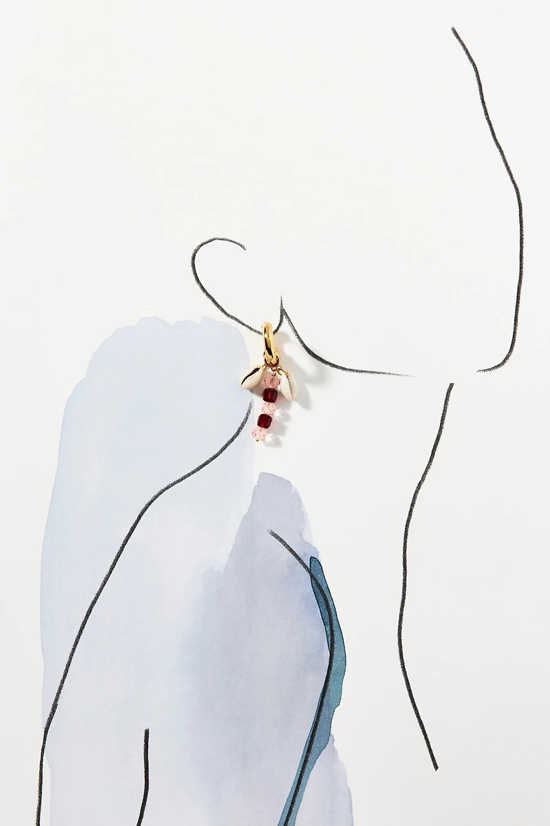 The Shell Dealer Sunshine Huggie Earring