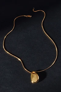Maslo Small Pebble Pendant Necklace