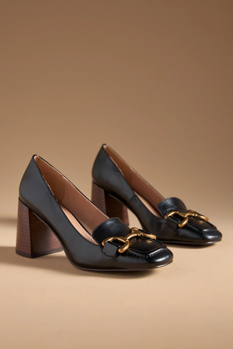 Bibi Lou Zagreb Wood Stacked Heels