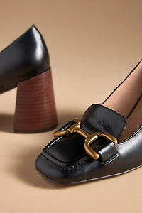 Bibi Lou Zagreb Wood Stacked Heels