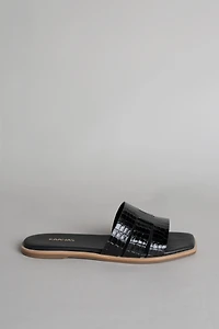 Kaanas Pozaz Basketweave Slide Sandals