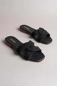 Kaanaz Olas Infinity Corded Slide Sandals