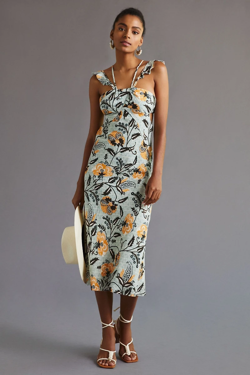 Halter Slim Midi Dress