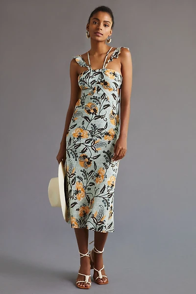 Halter Slim Midi Dress