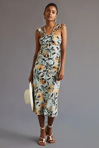 Halter Slim Midi Dress
