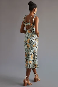 Halter Slim Midi Dress