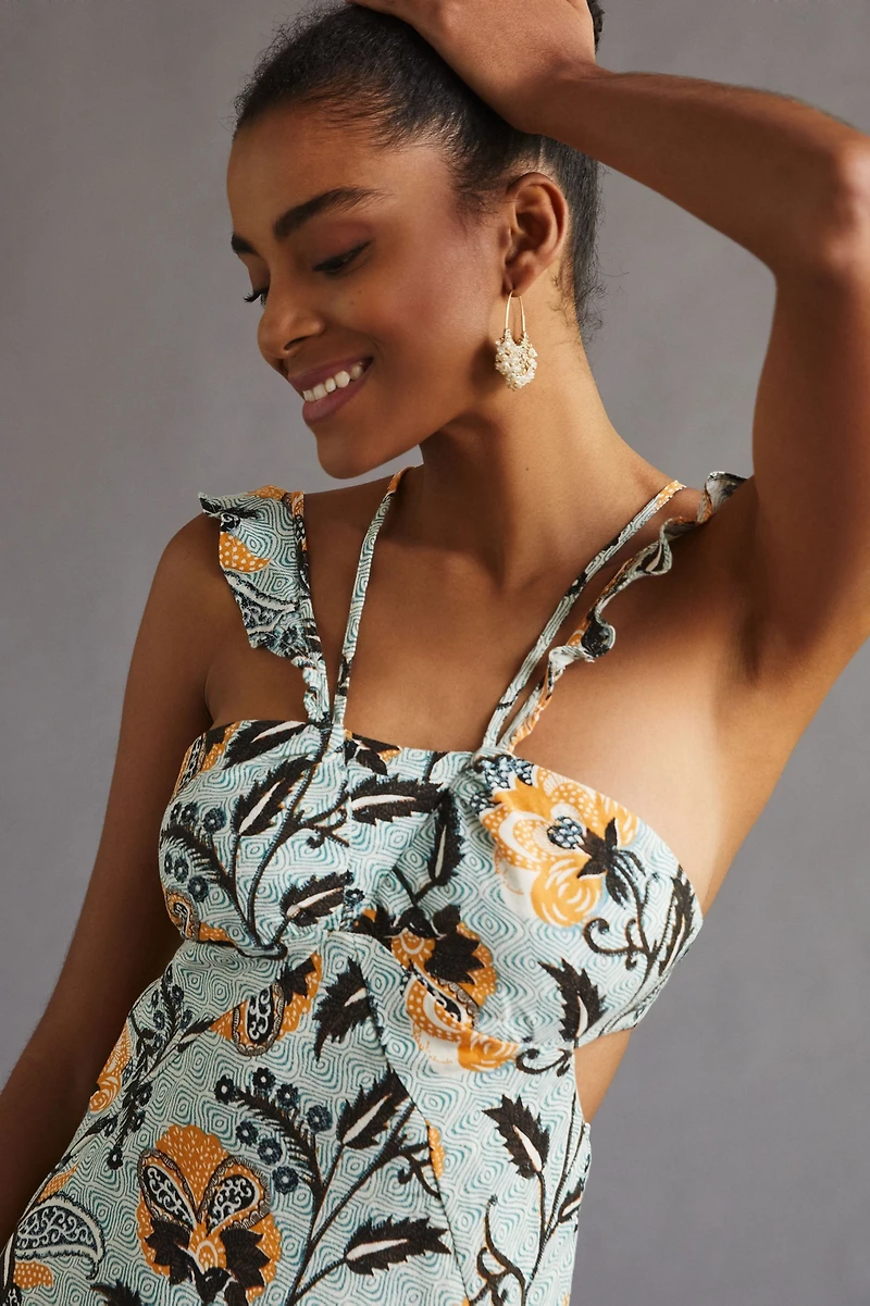 Halter Slim Midi Dress