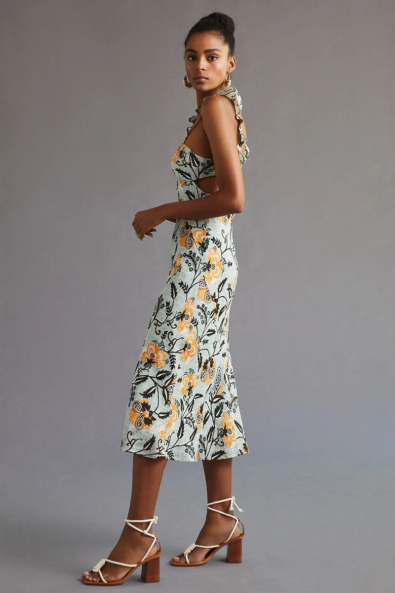Halter Slim Midi Dress