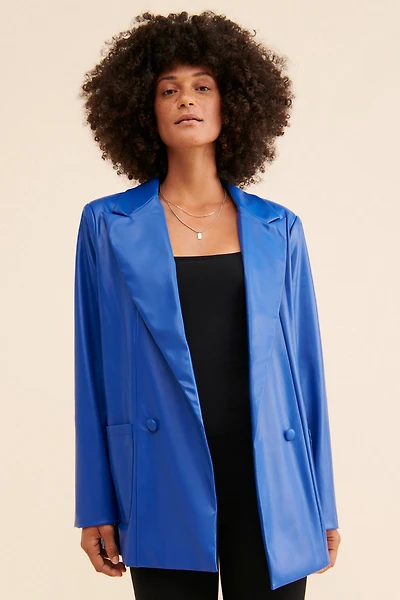 4th & Reckless Amber Vegan Leather Blazer
