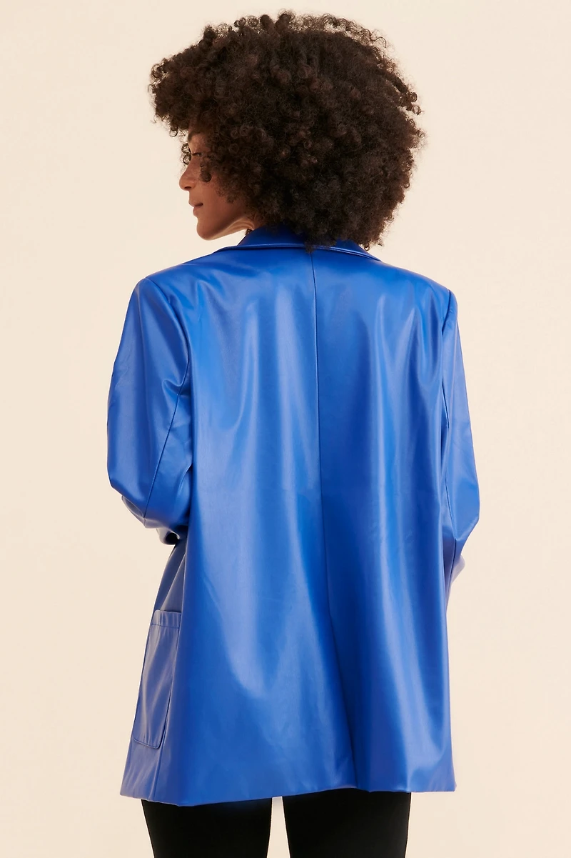 4th & Reckless Amber Vegan Leather Blazer