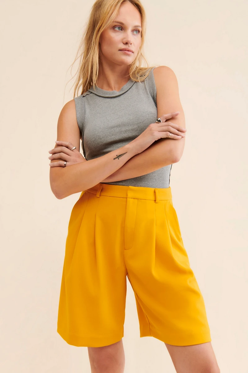 Maeve Avery Pleated Shorts