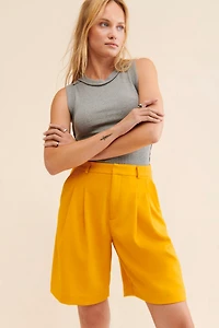 Maeve Avery Pleated Shorts