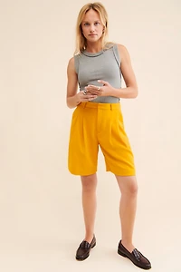 Maeve Avery Pleated Shorts
