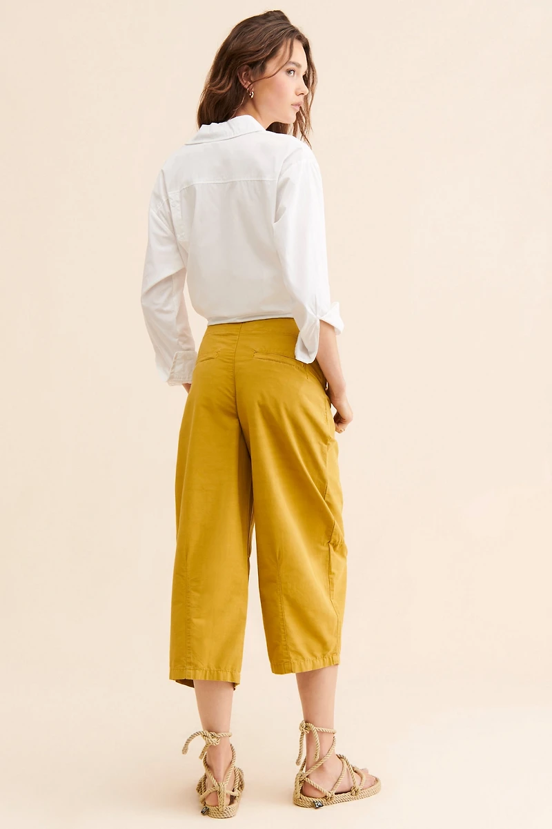 Pilcro Porto Wide-Leg Crop Pants