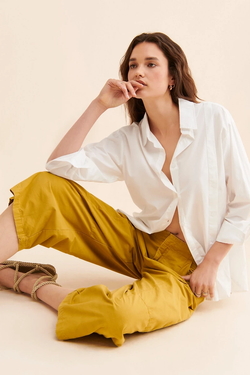 Pilcro Porto Wide-Leg Crop Pants