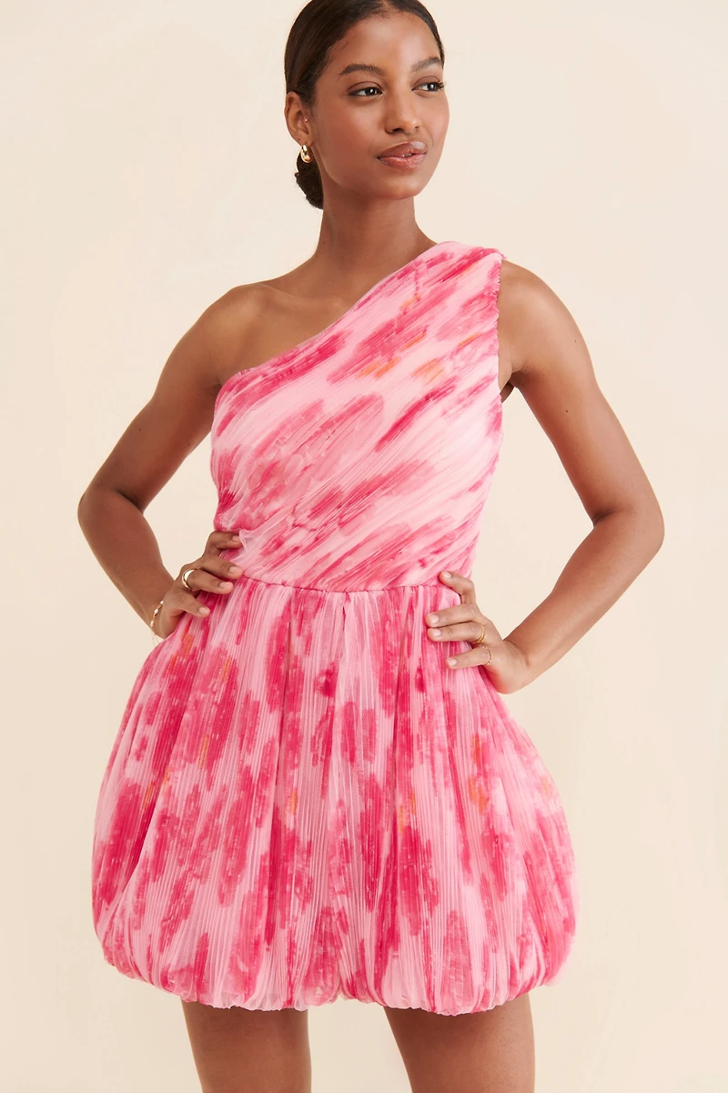 Hutch One-Shoulder Floral Romper