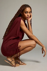 Daily Practice by Anthropologie Ruched Sleeveless Dress