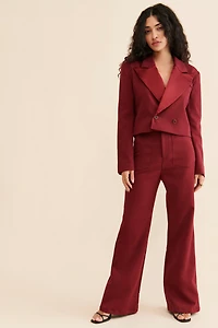 FRENCHMAUVE Frida Tailored Tuxedo Blazer