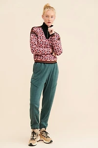 Nouveaux Geometric Half Zip Sweater