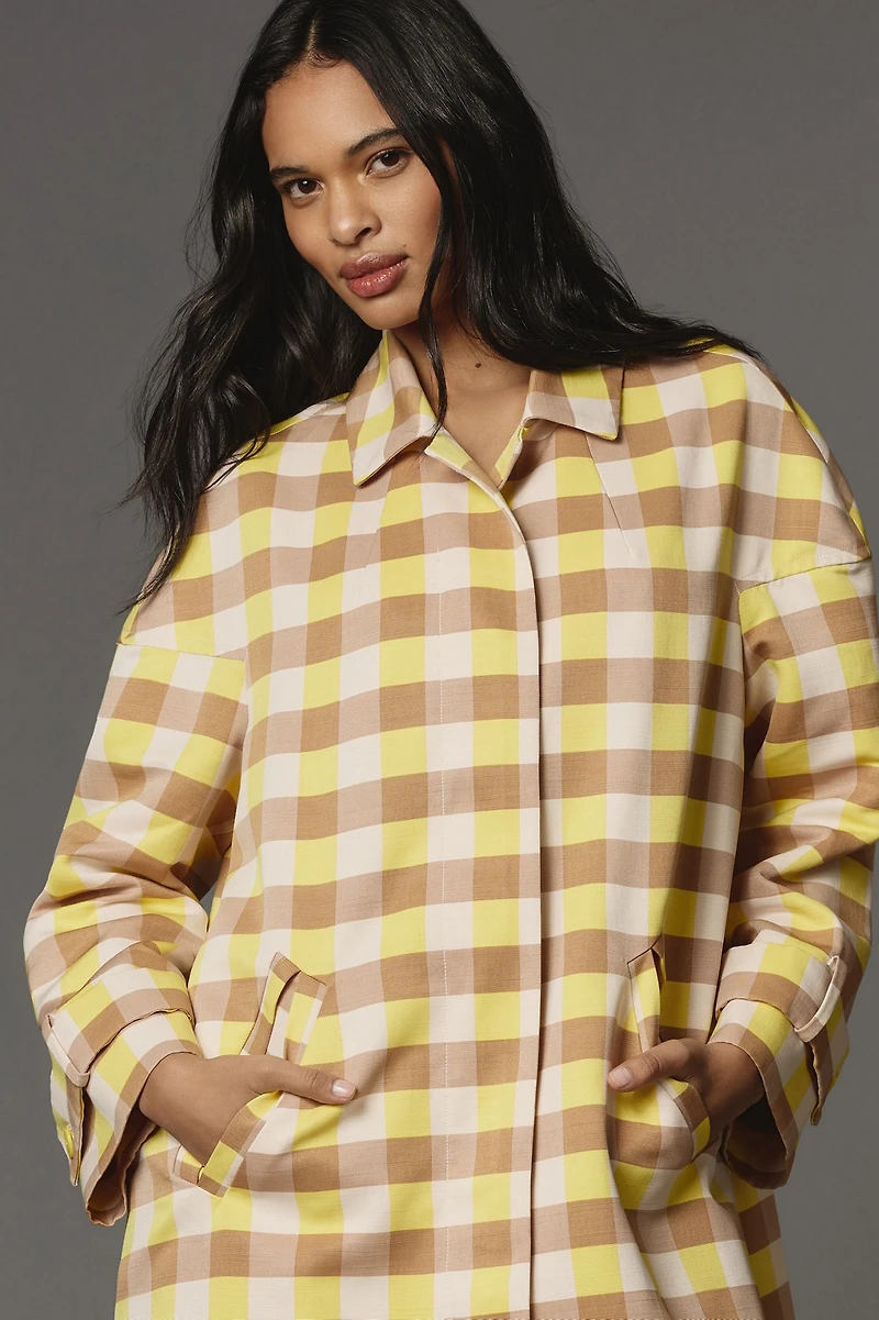 Maeve Gingham Swing Jacket