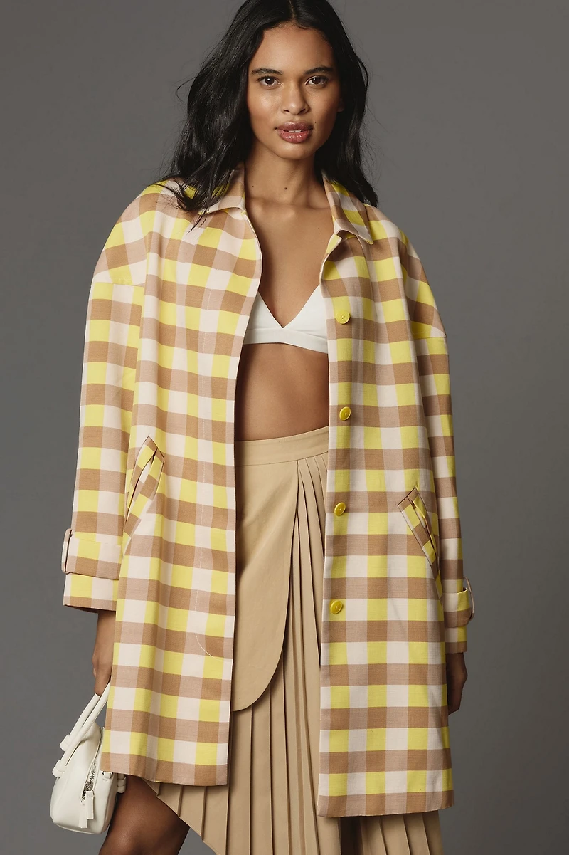Maeve Gingham Swing Jacket