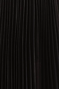 BHLDN Alessia Sleeveless V-Neck Pleated Crepe Midi Dress