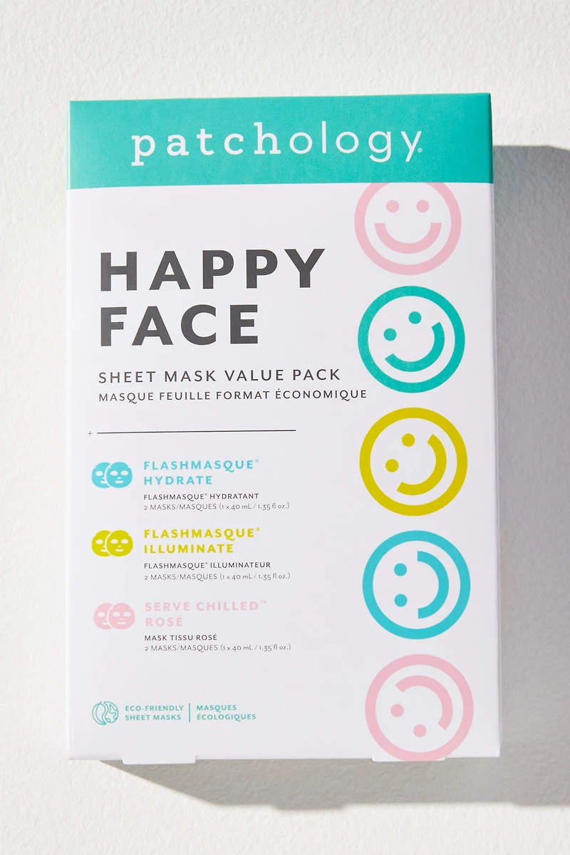 Patchology Happy Face Sheet Mask Bundle
