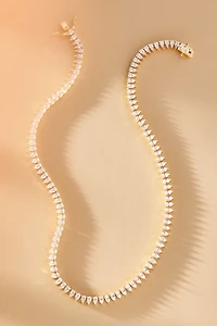 Set & Stones Teardrop Tennis Necklace