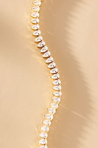 Set & Stones Teardrop Tennis Necklace
