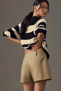 Clean Utility Linen Skort