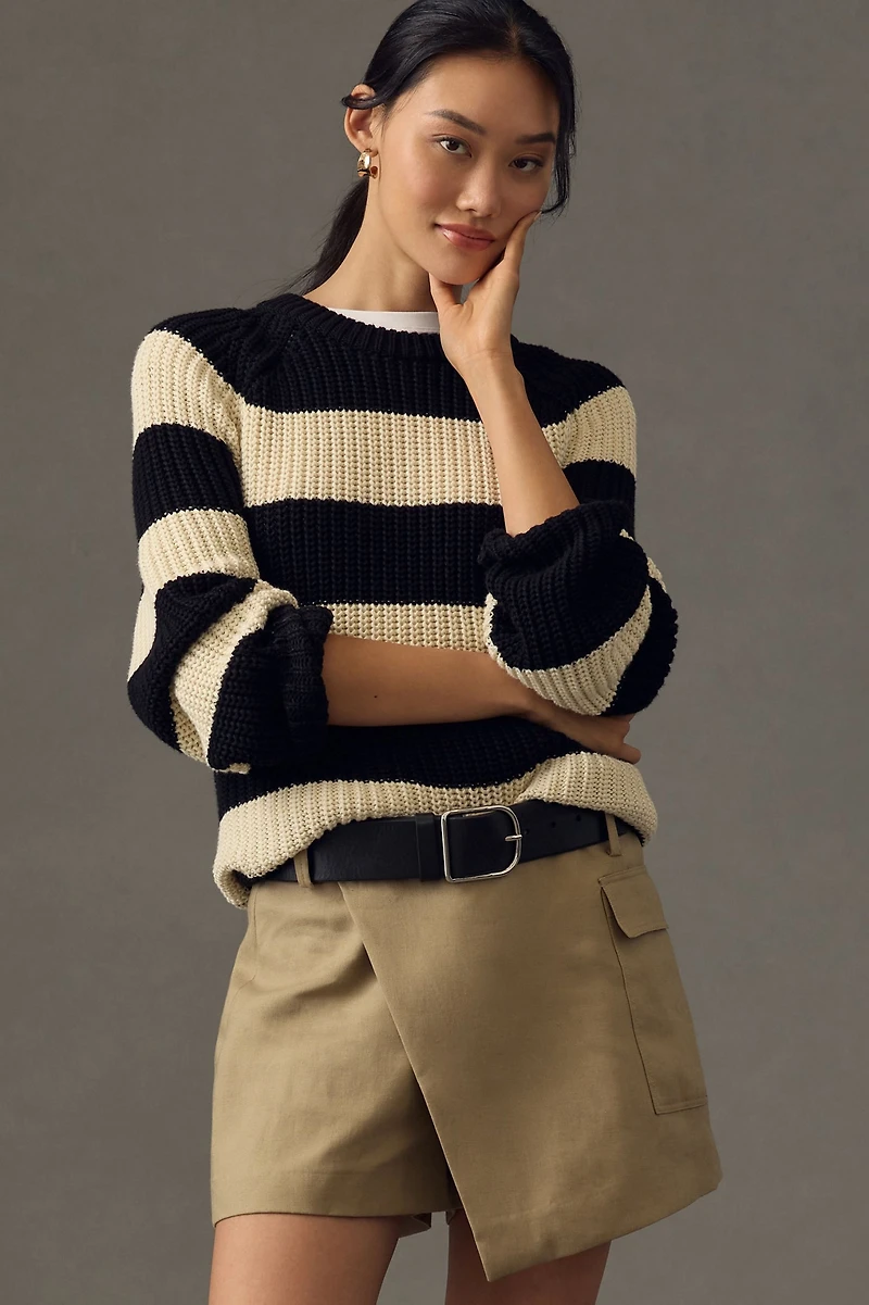 Clean Utility Linen Skort