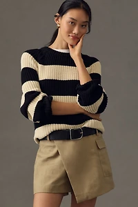Clean Utility Linen Skort