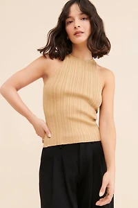 Madewell Lurex Phoebe Snowy Cutaway Tank