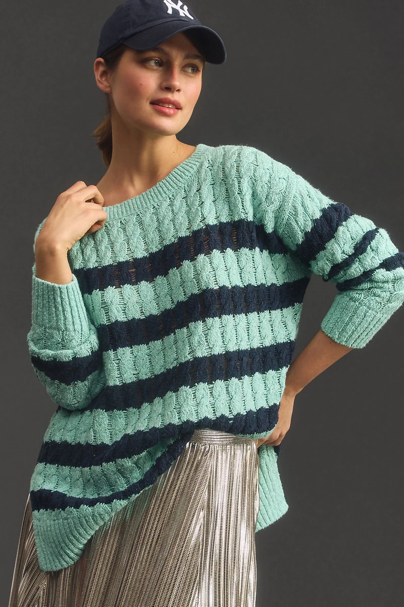 Pilcro Longline Stitch Sweater