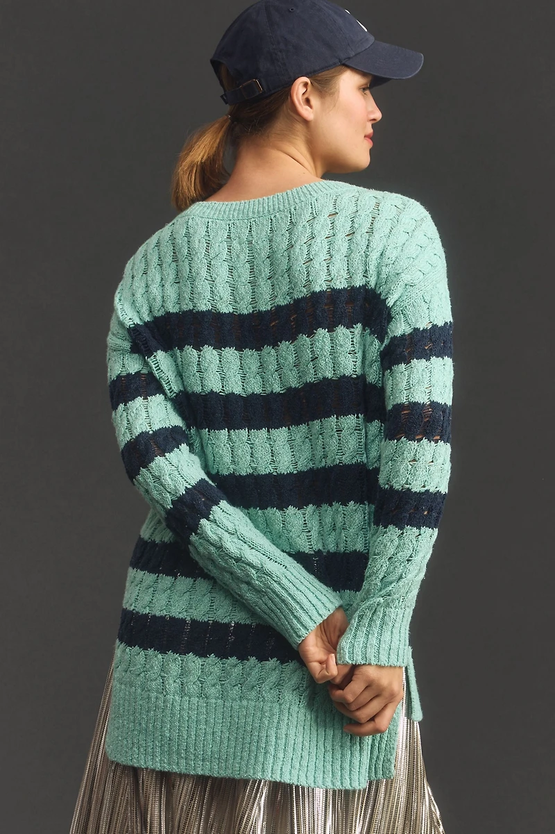 Pilcro Longline Stitch Sweater