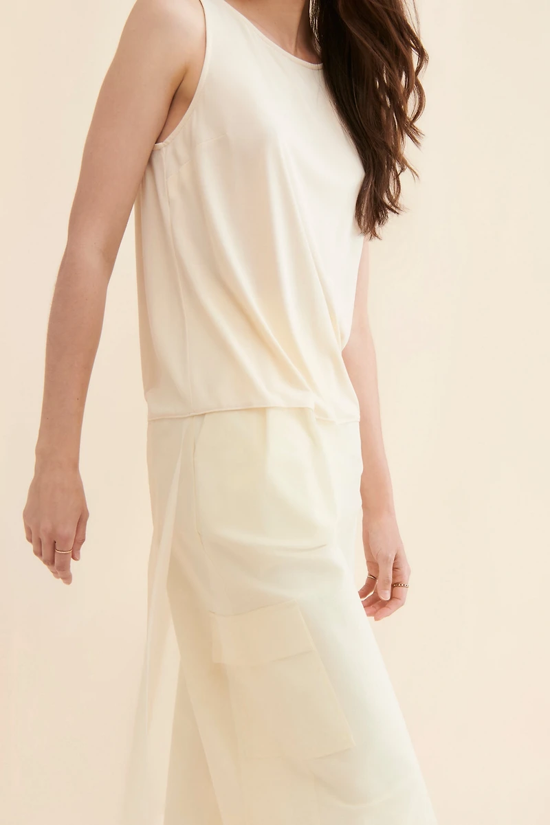 Sunday Brooklyn Crew Neck Sheer Tank