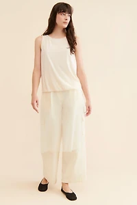 Sunday Brooklyn Crew Neck Sheer Tank