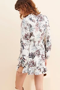 en elly Ivory Swing Mini Dress
