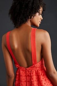 Maeve Eyelet Tiered Midi Dress