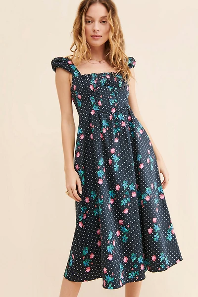 For Love & Lemons Florentina Midi Dress