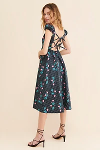 For Love & Lemons Florentina Midi Dress