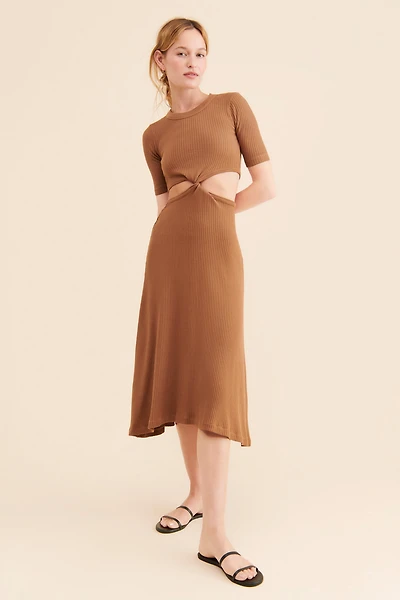 Citizens of Humanity Twist Knit Midi Dress