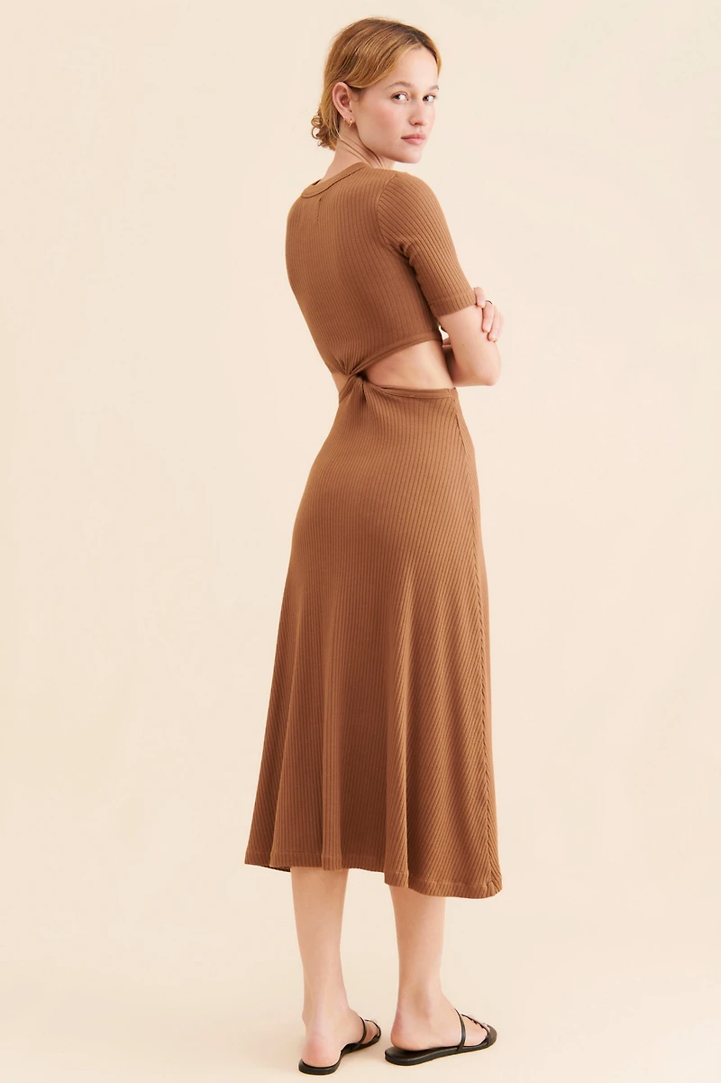 Citizens of Humanity Twist Knit Midi Dress