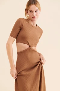 Citizens of Humanity Twist Knit Midi Dress