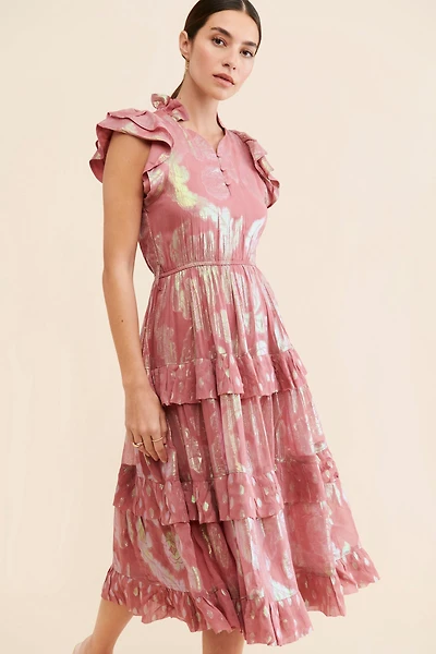 Ollari Orchid Midi Dress