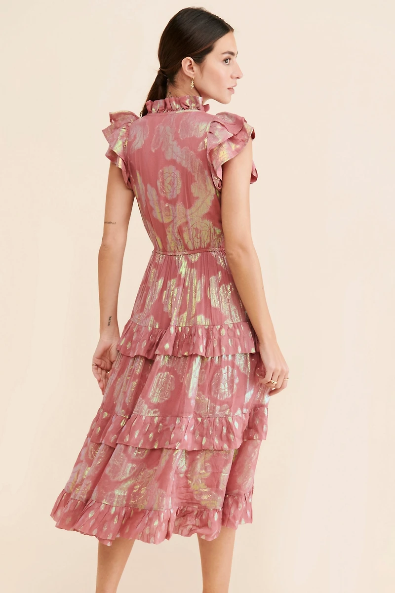 Ollari Orchid Midi Dress